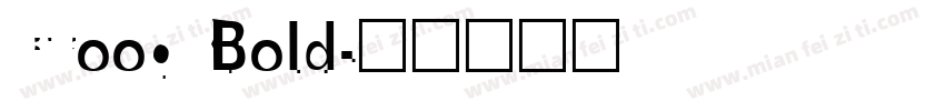 Croog Bold字体转换